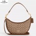 Coach Aria Shoulder Bag In Signature Jacquard Im/Khaki/Saddle Multi