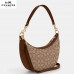 Coach Aria Shoulder Bag In Signature Jacquard Im/Khaki/Saddle Multi