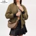 Coach Aria Shoulder Bag In Signature Jacquard Im/Khaki/Saddle Multi