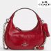 Coach Carmen Mini Crossbody Bag novelty leather/Silver/Red