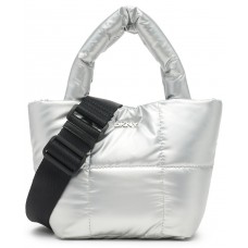 DKNY Giania Small Tote, женская сумка тоут, маленькая, серебристая