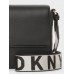 DKNY WINONNA MEDIUM FLAP CROSSBODY  / кожаная сумка через плечо, черная