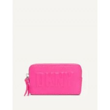 DKNY  Keyfob сумочка- кошелек для карт с логотипом, розово-фиолетовый