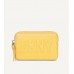 DKNY キーフォブ カードケース 浮き彫りロゴ、黄色