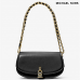 Michael KORS Mila Small Leather Shoulder Bag BLACK