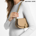 Michael KORS Mila Small Leather Shoulder Bag Camel