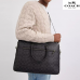 Coach Ethan Slim Brief In Signature Canvas Gunmetal/Charcoal/Black