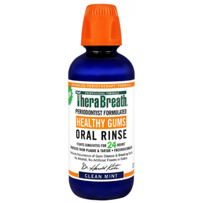 TheraBreath 24-Hour Healthy Gums Oral Rinse W/ Added CPC / 24時間ヘルシーガムオーラルリンスW /追加CPC、16.0液量オンス, 473 ml