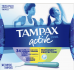 TAMPAX Pearl Active тампоны для активных дней, Тройная упаковка (8 легкие, 18 регуляр и 8 Супер), пластиковый футляр, без аромата, 34 шт