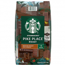 Starbucks Pike Place Roast Medium Roast Ground Coffee, subtle flavors of cocoa and toasted nuts, 40 oz. (1.13 kg)