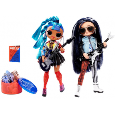 L.O.L. Surprise! O.M.G. Remix Rocker Boi and Punk Grrrl/ ЛОЛ Сюрприз ОМГ Ремикс Рокер Бои и Панк Гррл, две модные куклы с музыкальными инструментами
