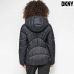 DKNY Women's Hooded Lightweight Puffer Black