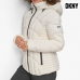 DKNY Women's Hooded Lightweight Puffer White