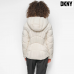 DKNY Women's Hooded Lightweight Puffer White