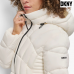 DKNY Women's Hooded Lightweight Puffer White