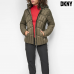 DKNY Women's Hooded Lightweight Puffer Green