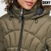 DKNY Women's Hooded Lightweight Puffer Green