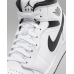 Nike Men's Shoes Air Jordan 1 Mid, White/White/Black/Black