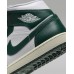 Кроссовки Nike Air Jordan 1 Mid женские/ унисекс оригинальные, Белый/Окисленный зеленый