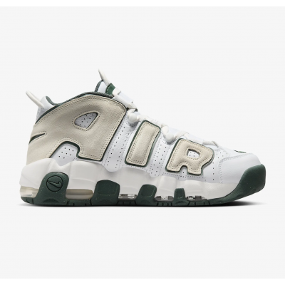 Nike 男性用運土靴 Air More Uptempo '96 白色/ヴィンテージグリーン