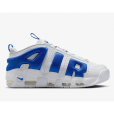 Nike Men's Shoes Air More Uptempo Low White/Psychic Blue/Hyper Royal 