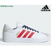 Adidas VL Court 3.0 Men's Shoes Cloud White / Better Scarlet / Team Navy Blue 2