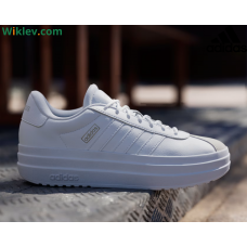 Кроссовки Adidas VL Court Bold белые на платформе