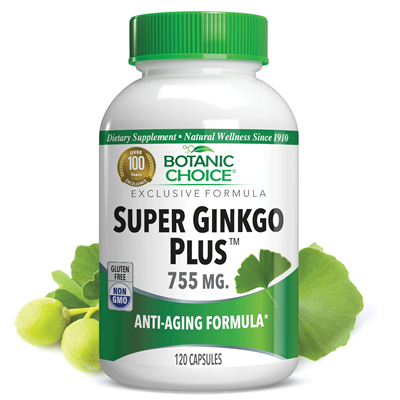 Botanic Choice Super Ginkgo Plus Capsules, 120.0 ea