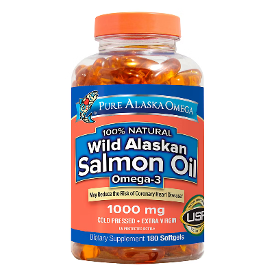 Pure Alaska Omega Wild Salmon Oil, 1000mg, 180 ct.