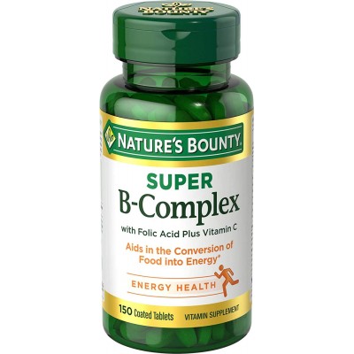 Nature's Bounty, スーパー B-コンプレックスと葉酸プラスビタミンC、 150錠 