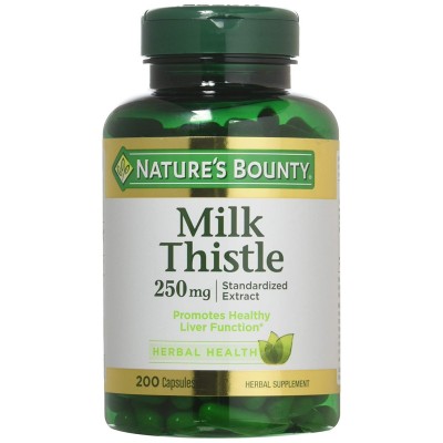 Nature's Bounty, Расторопша, 250 мг, 200 капсул
