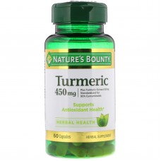 Nature's Bounty, Куркума, 450 мг, 60 капсул