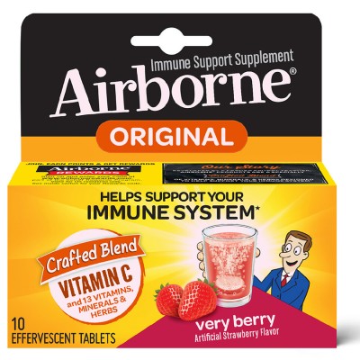 AirBorne, Шипучие таблетки с ягодным вкусом, 10 таблеток