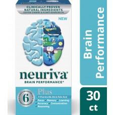 Neuriva Plus, добавка для здоровья мозга с экстрактом кофе, вишни и фосфатидилсерина, 30 шт