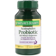 Nature's Bounty, ネイチャーズバウンティー・アシドフィルスプロバイオティクス,  プロバイオティック乳酸菌, 120錠 